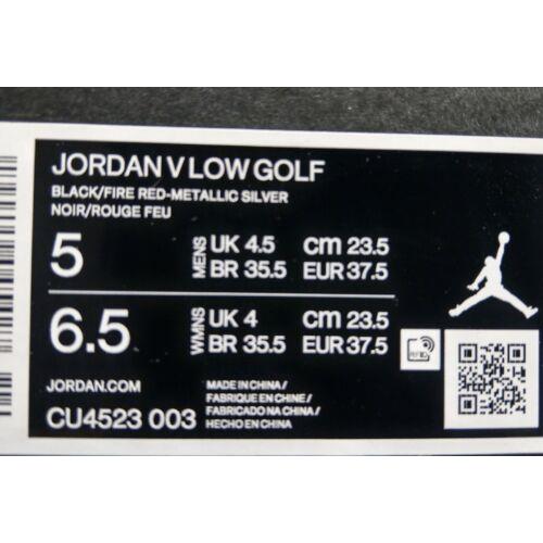 air jordan 5 retro low golf black metallic