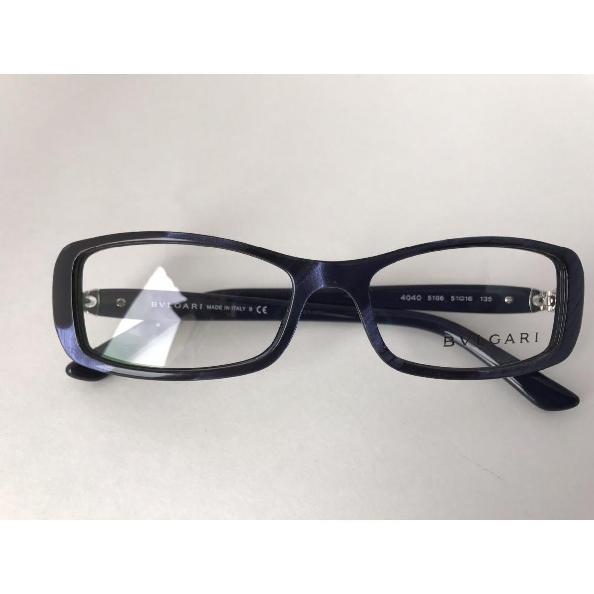 Bvlgari Blue/ Purple Opal Eyeglasses Frame 4040 5106 Italy