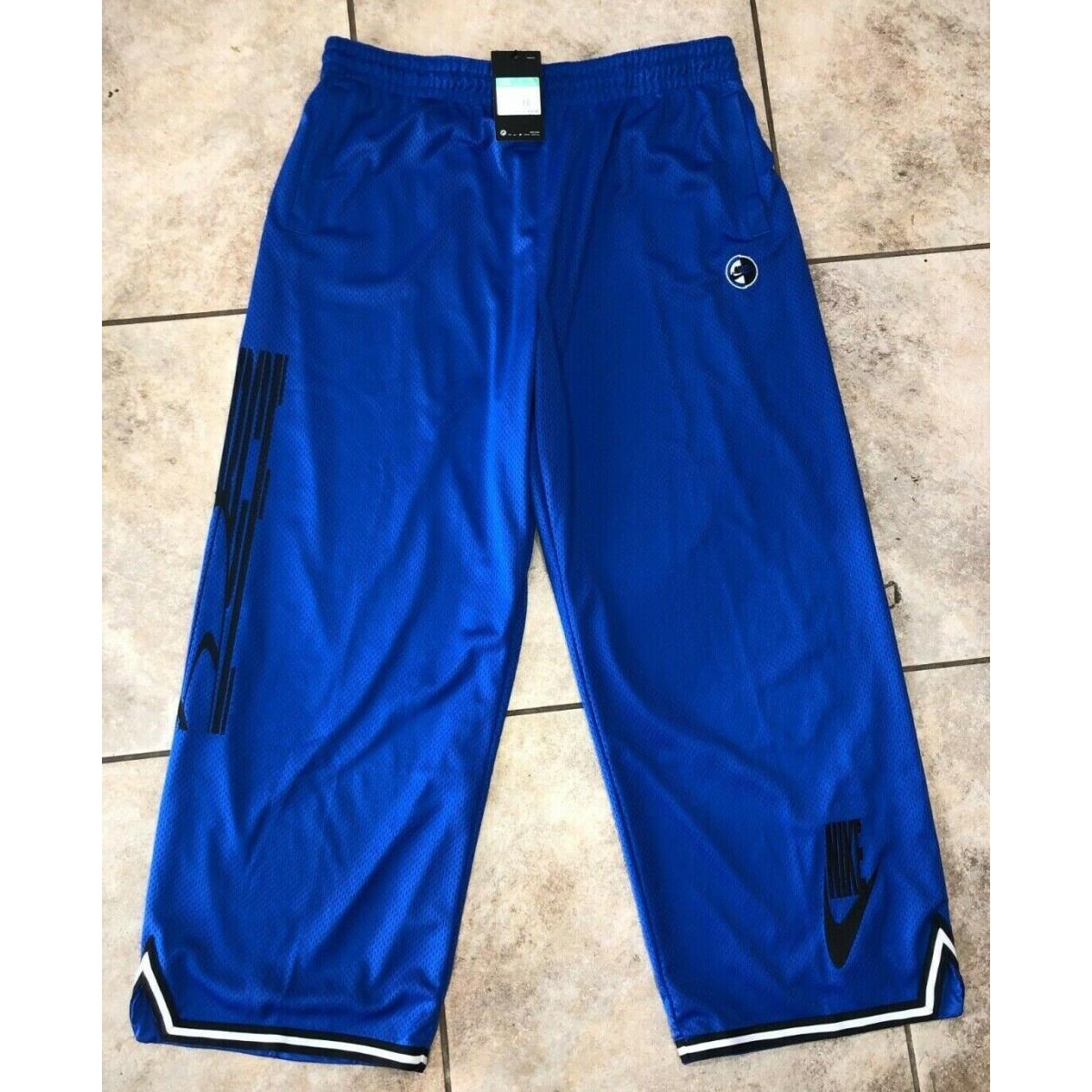 Nike Sportswear Sisterhood Mesh Jersey Pants Blue CU6791-405 Womens Sz XL