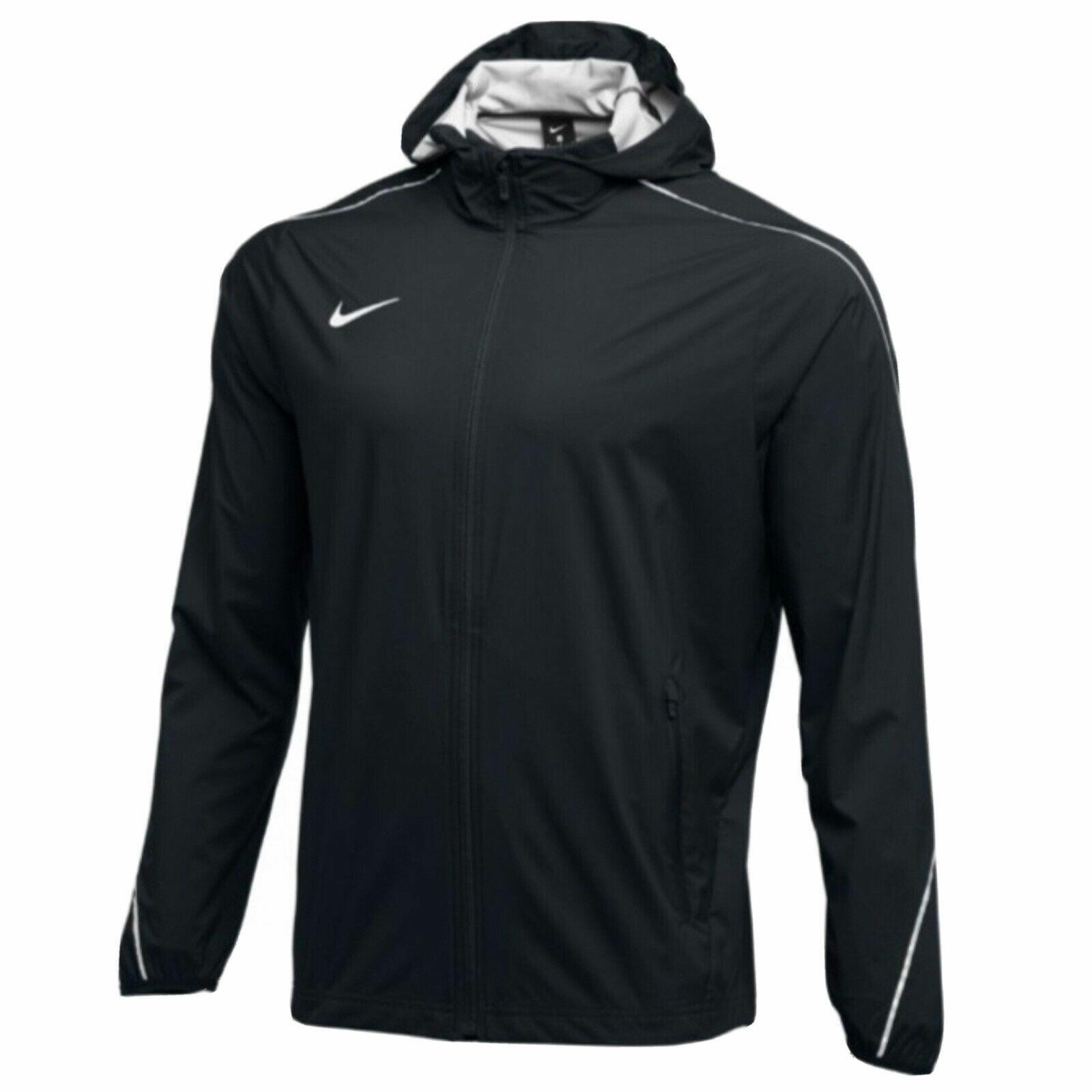 Nike Running Team Woven Rain Hooded Windbreaker Jacket Men XL AJ3654-010