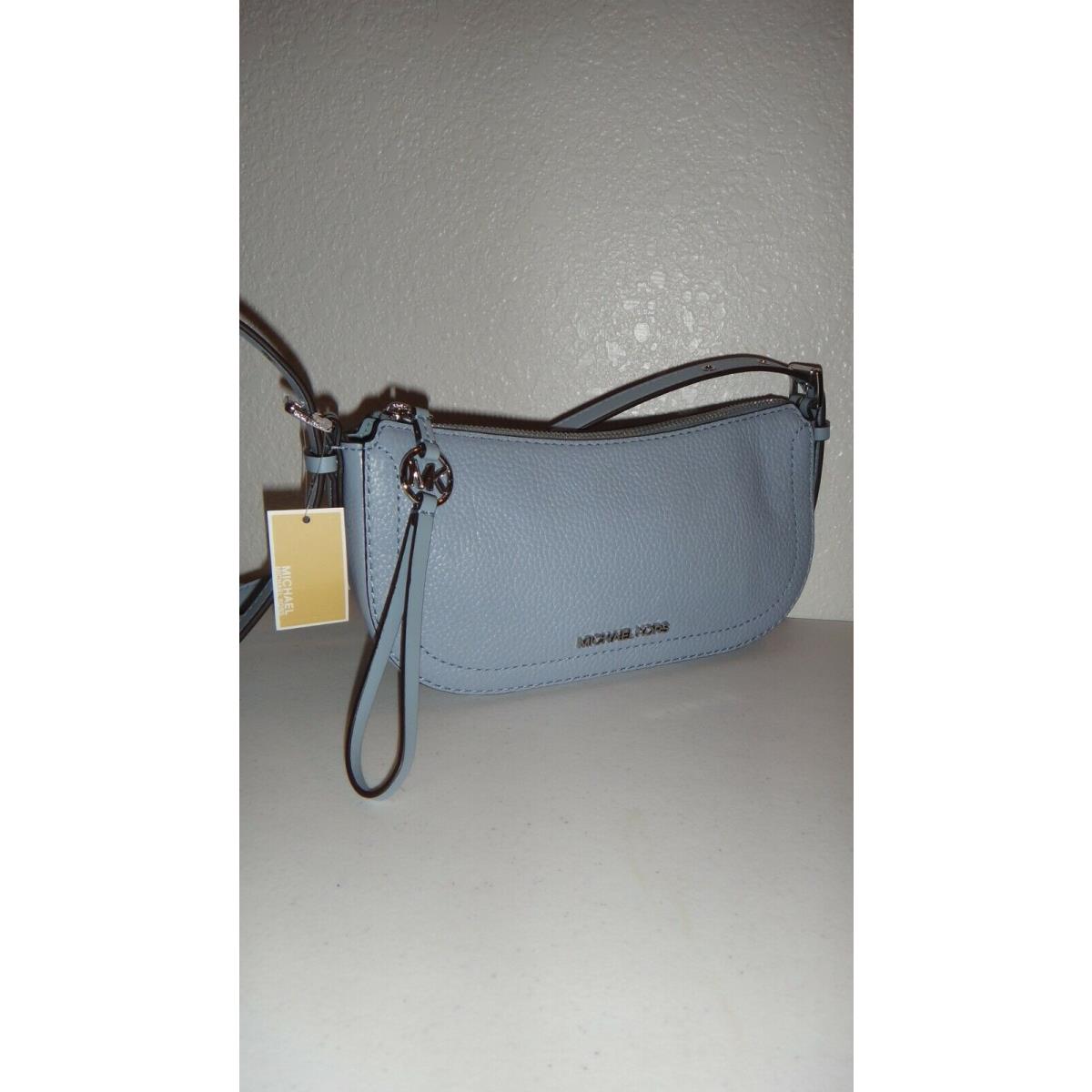 Michael Kors Camden MK Signature XS Pouchette Crossbody Zip Bag Pae Blue  Leather - Michael Kors bag - 194900541203 | Fash Brands