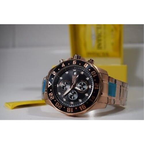Invicta watch  - Black Dial, Rose Gold Band 6