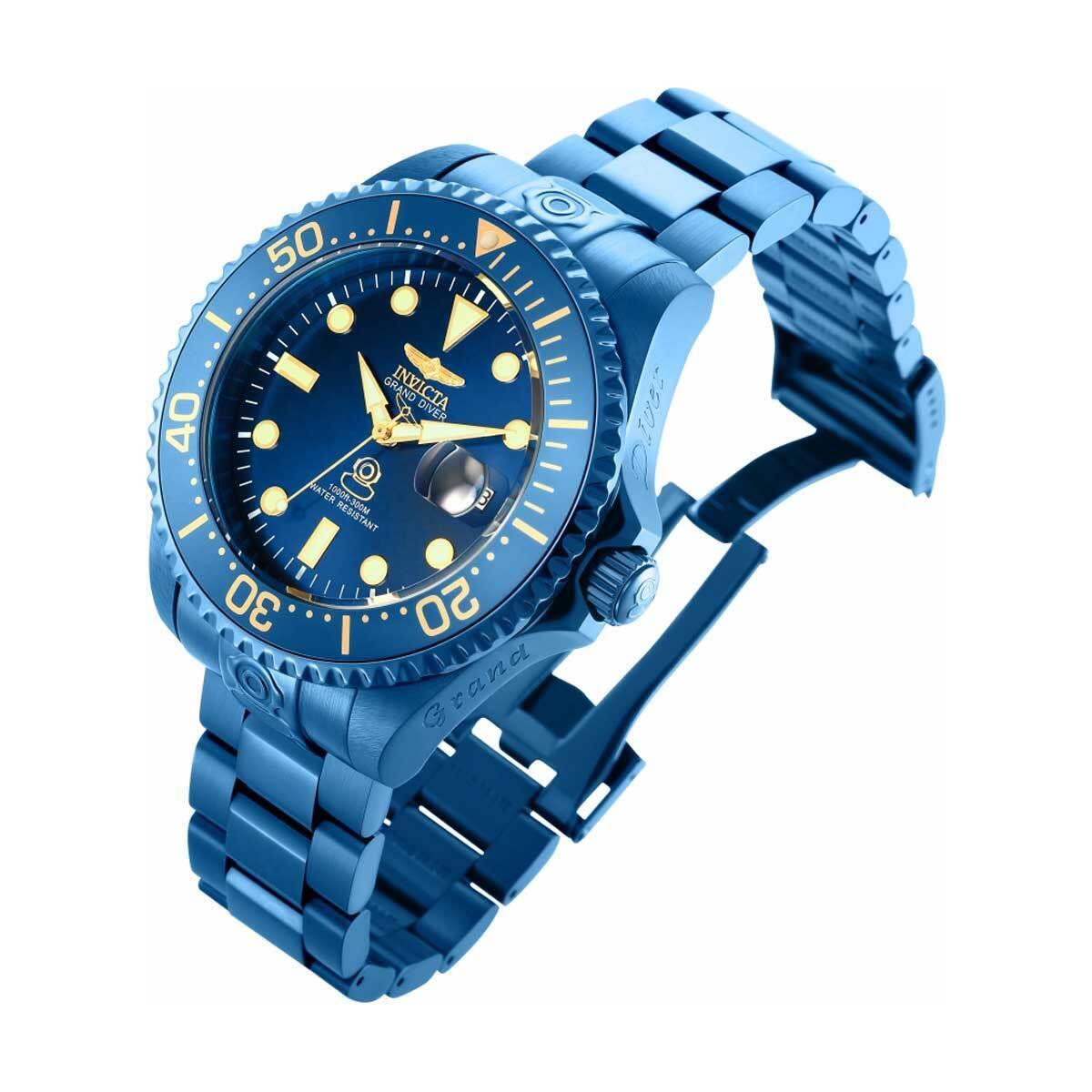 Invicta Men`s Automatic Watch Pro Diver Rotating Bezel Blue Dial Bracelet 27751