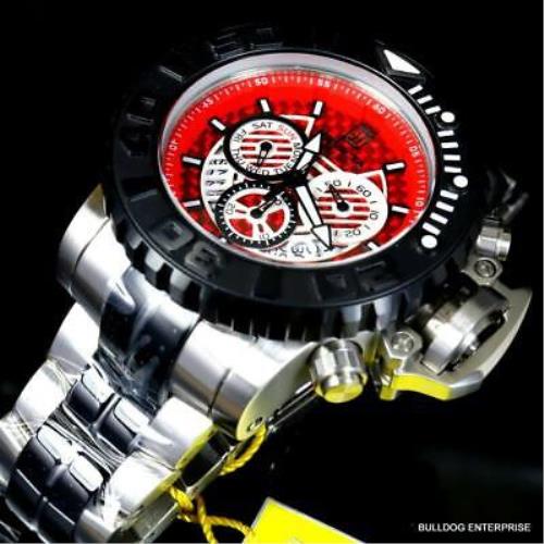 Invicta watch  - Face: Red, Dial: Red, Band: Black