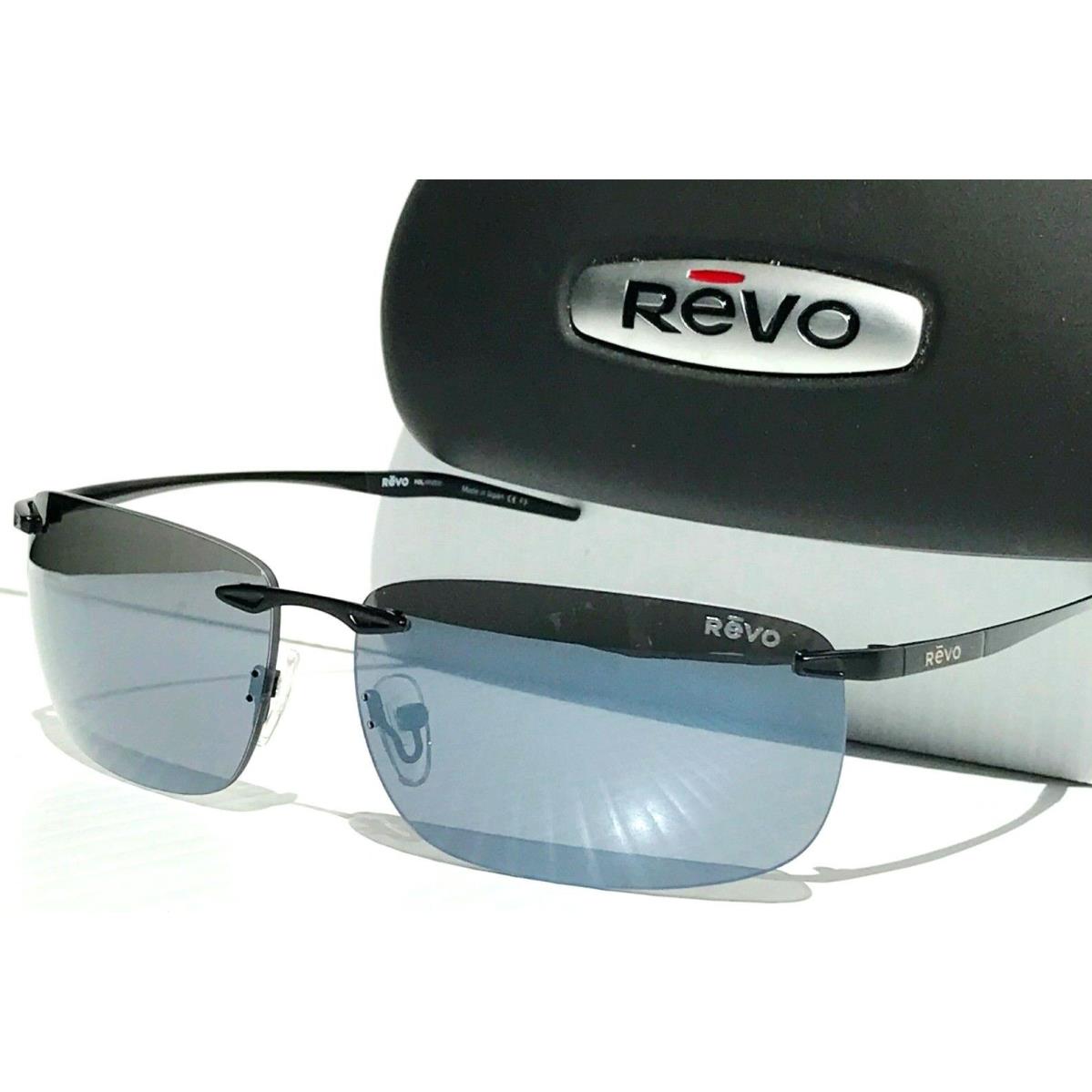 Revo Descend Z Satin Black Rimless Polarized Grey Lens Sunglass 1170 01 GY