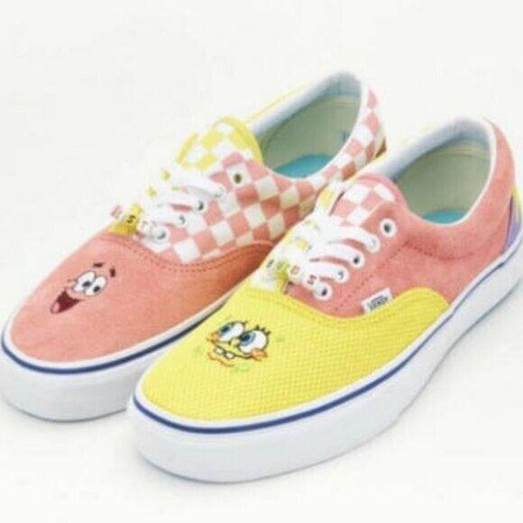 Vans X Spongebob Best Friends Era Lace Up Shoes Women`s Size 8 / Men`s 6.5