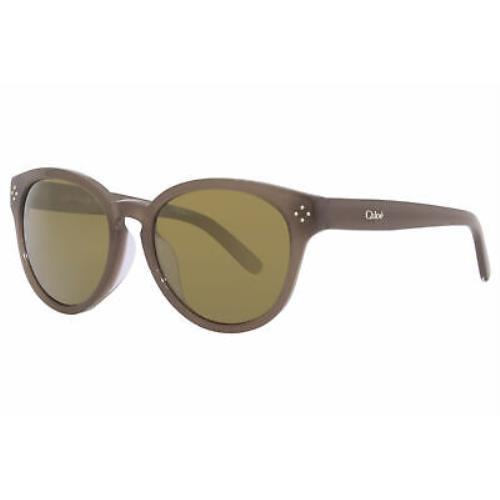 Chloé Chloe CE699SA 272 Sunglasses Women`s Turtledove/gold Mirrored Lenses Round 55mm