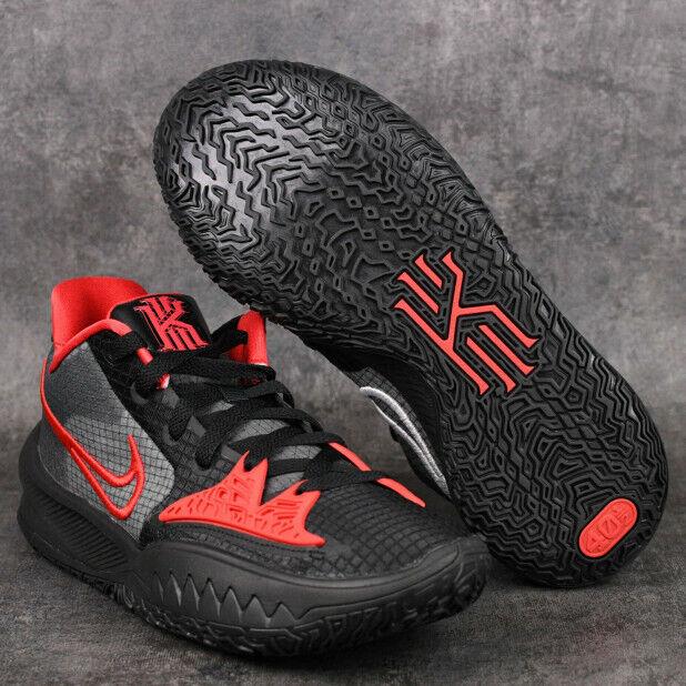 kyrie low 4 black and red