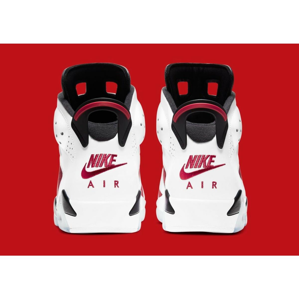 Nike Air Jordan 6 Retro Carmine White Red Shoes CT8529-106 Men s