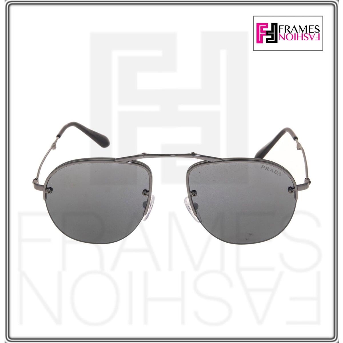 Prada sunglasses  - 5AV-205 , Gunmetal Frame, Silver Lens 1