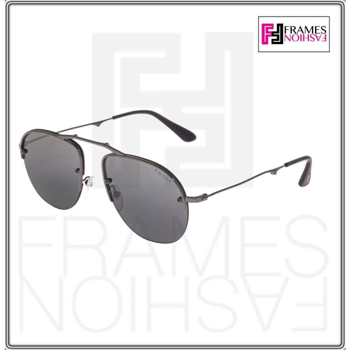 Prada sunglasses  - 5AV-205 , Gunmetal Frame, Silver Lens 2
