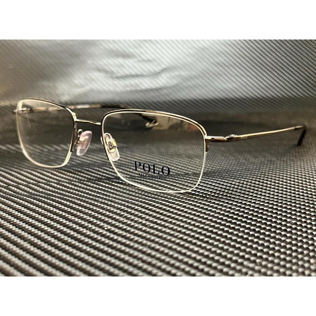 Polo Ralph Lauren PH1001 9002 Gunmetal Square Rectangle Men`s 53 mm Eyeglasses