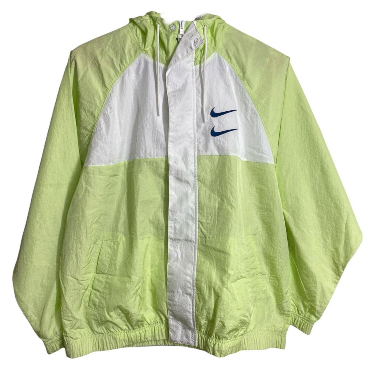 Nike Swoosh Jacket Full-zip Barely Volt-white XL CJ4888-701 Men`s Sports Wear