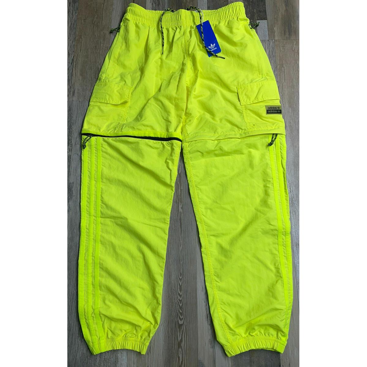 Adidas Originals Ryv Utility 2-In-1 Pants Yellow GN3302 Mens Sz S