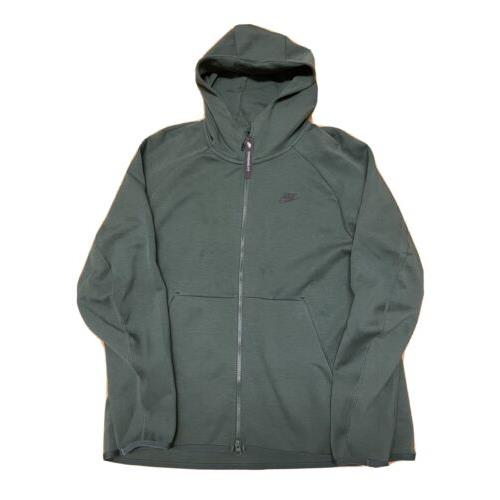 Nike Men`s Nsw Tech Fleece Full-zip Hoodie Green 928483-370 Size XL