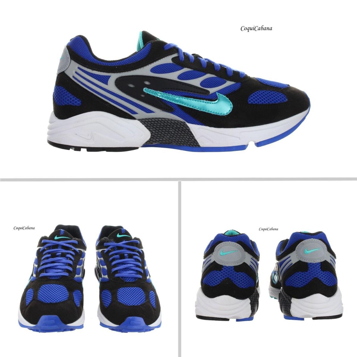 Nike Men`s Air Ghost Racer Blue - Black Running Shoes Size 10 - Racer Blue, Black, Hyper Jade, Wolf Grey