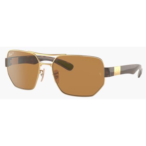 Ray-ban Polarized Brown Lens Gold/tortoise Frame Sunglasses RB3672 001/83 60