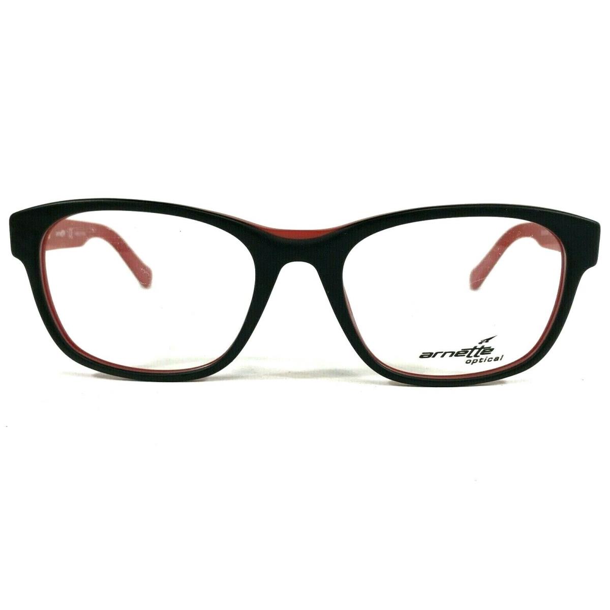 Arnette Eyeglasses Frames Selector 7081 1135 Black Red Round 52-19-140