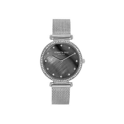 Kenneth Cole Women`s Mother-of Pearl Mesh KC50927001 Watch