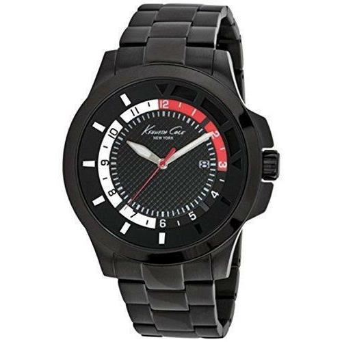 Kenneth Cole 10022069 Men`s Black Stainless Steel Transparency Watch