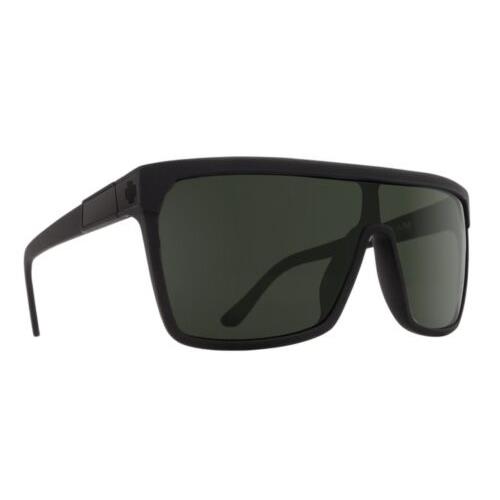 Spy Optic Flynn Sunglasses - Soft Matte Black / Happy Gray Green