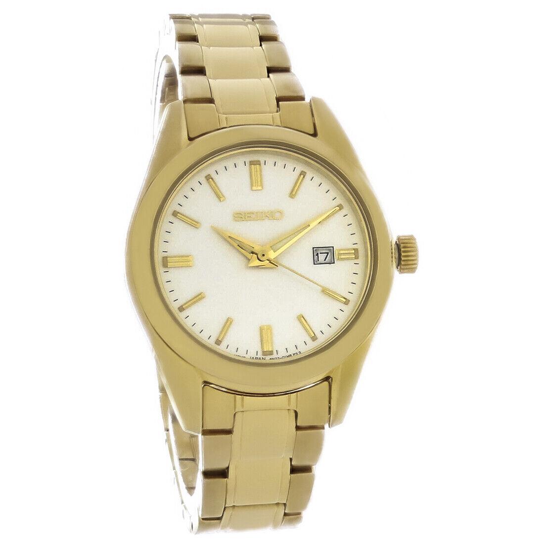 Seiko Essentials Series Ladies Gold Plated Stainless Steel Quartz - Gold, Quartz