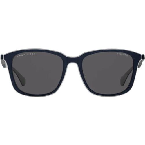 hugo boss polarized matte blue grey square sport