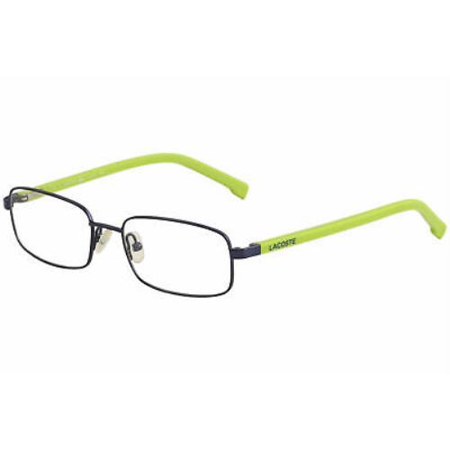 Lacoste Youth Boy`s Eyeglasses L3101 L/3101 424 Blue/green Optical Frame 49mm