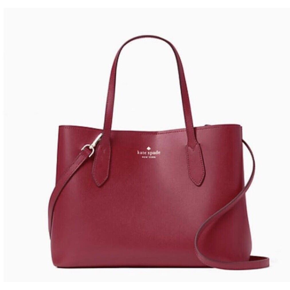 Kate Spade New York Harper Satchel Tote Shoulder Handbag Berry Cobbler