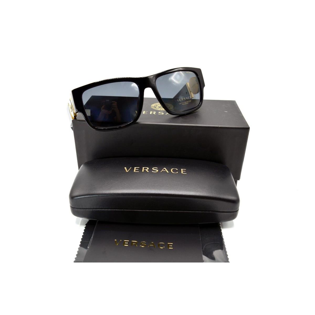 Versace sunglasses  - BLACK Frame, Gray Lens 3