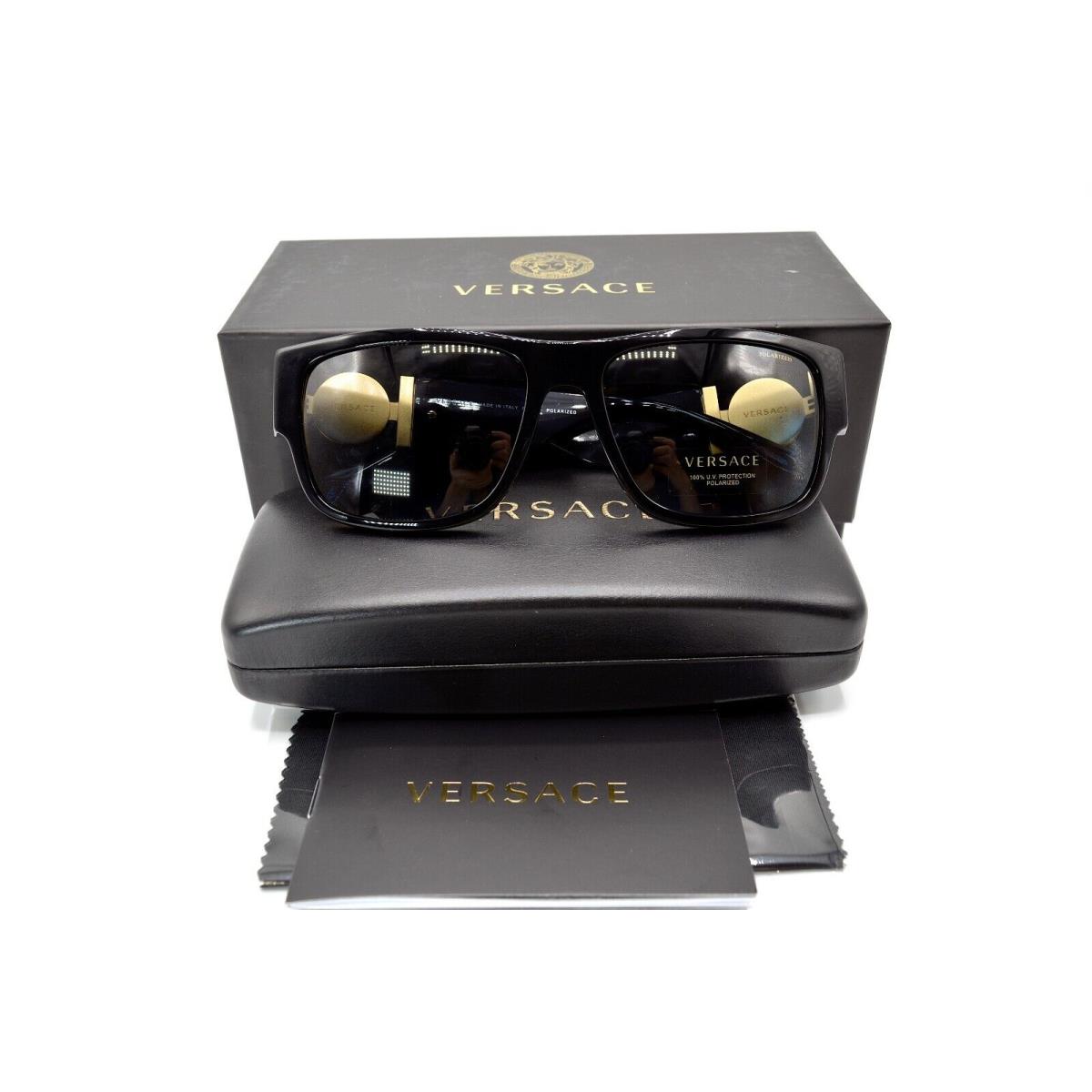 Versace sunglasses  - BLACK Frame, Gray Lens 4