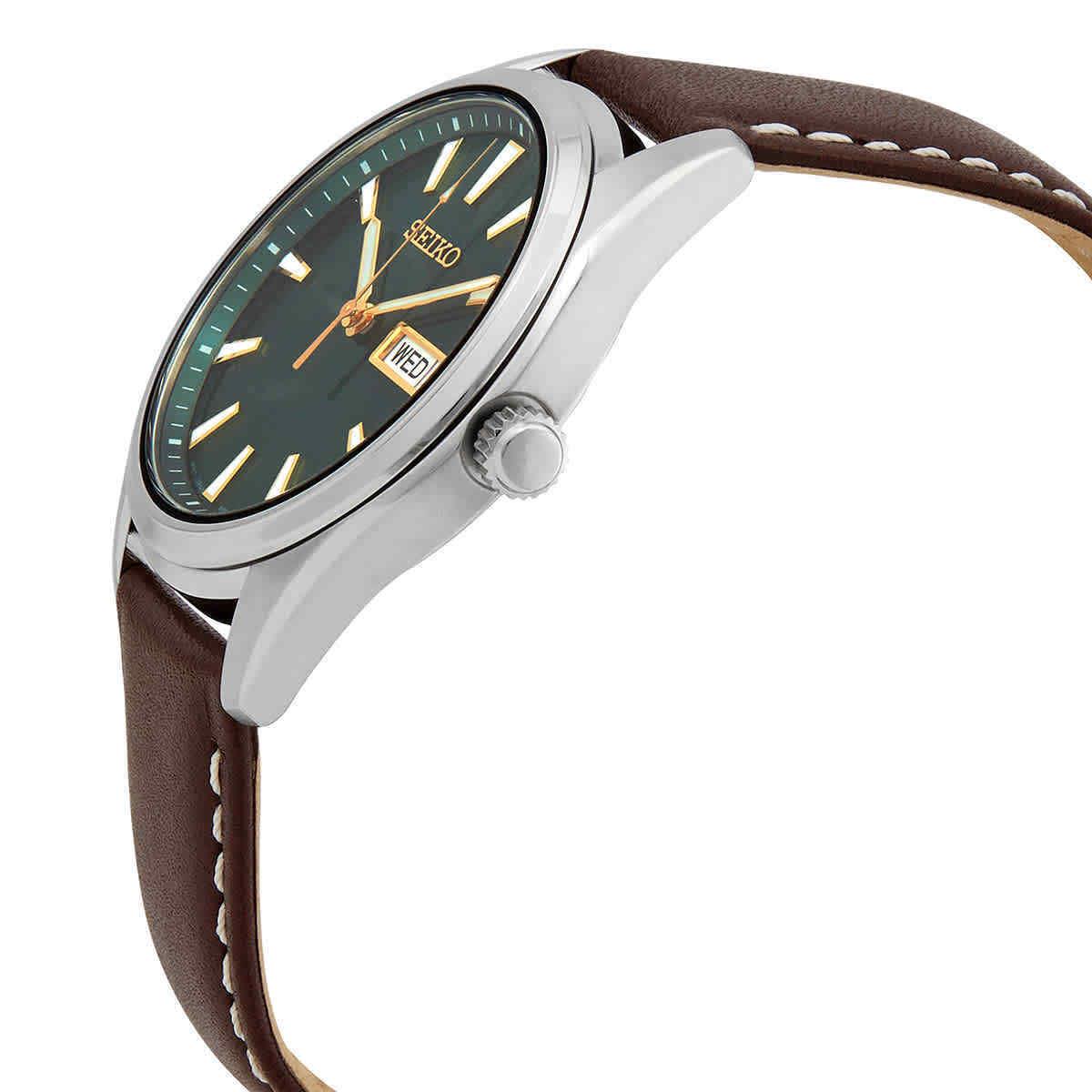 Seiko Neo Classic Quartz Green Dial Men`s Watch SUR449P1