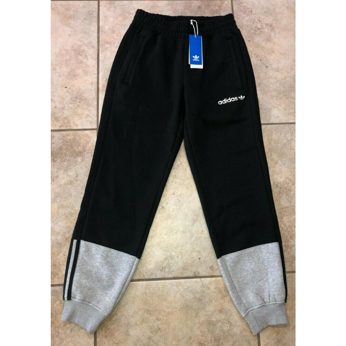 Adidas 3 Stripe Split Rare Sweatpants Black Gray H31269 Mens Size S