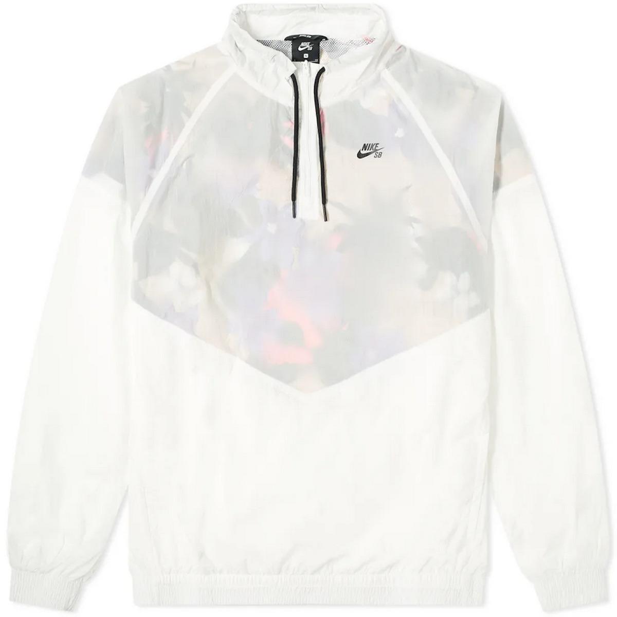 Nike SB Paradise Pullover Windbreaker Jacket sz M Medium White Pink Purple