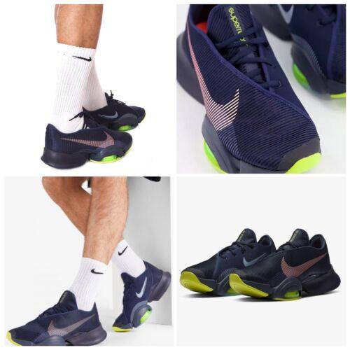 Nike Men s Air Zoom Superrep 2 Blackened Blue Training Shoes Size 9 CU6445-400