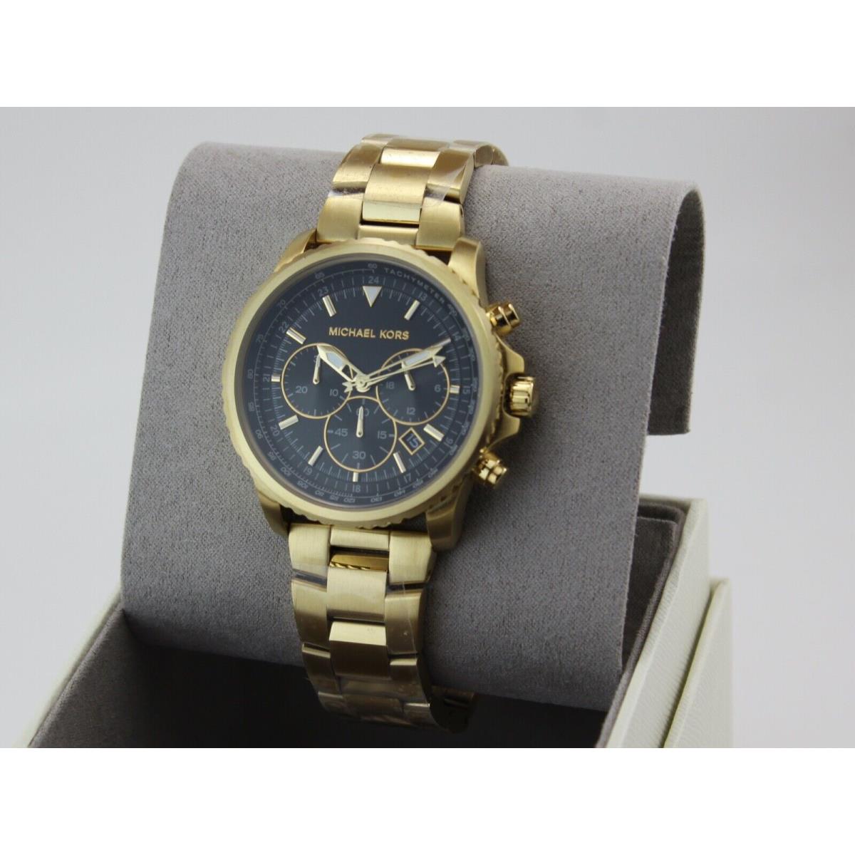 Michael Kors Theroux Gold Black Chronograph Men`s MK8642 Watch - Michael  Kors watch - 796483399495 | Fash Brands