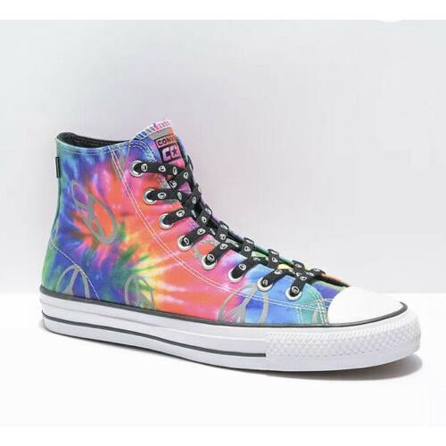 Converse Women s 8.5 Chuck Taylor All Star Pro Reflective Tie Dye High Top Shoes