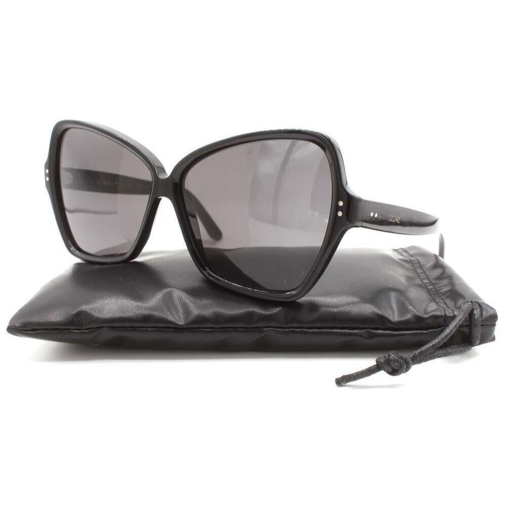 Celine Paris CL40064I 01A Shiny Black/gray Sunglasses 64-12