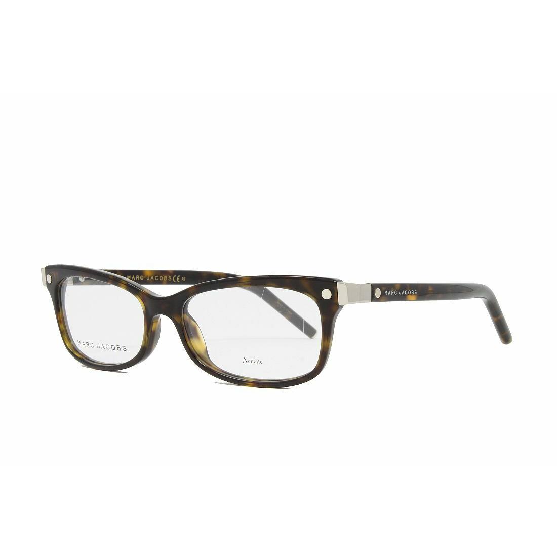 Marc Jacobs Women`s Eyeglasses 73 Color 0086 Dark Havana Size 52-15-140 - Frame: Brown