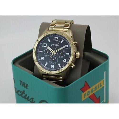 Fossil Brox Multifunction Gold Black Chronograph BQ2652 Mens Watch