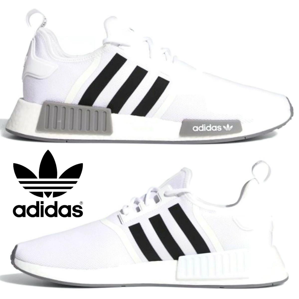Adidas Originals Nmd R1 Primeblue Men`s Sneakers Running Shoes Casual Sport - White , Cloud White / Core Black / Grey Three Manufacturer