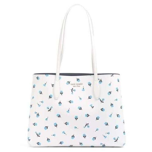 Kate Spade All Day Dainty Bloom Large Tote Floral White Pouch PXR00389 FS