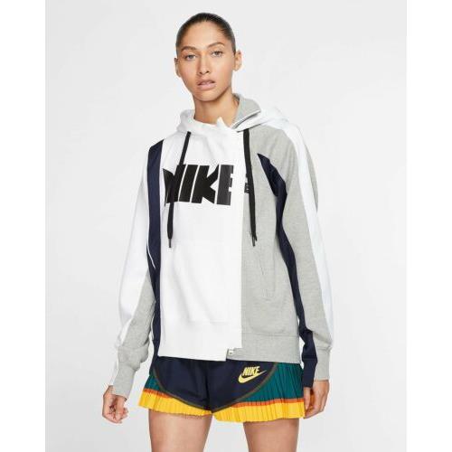 nike x sacai hoodie navy