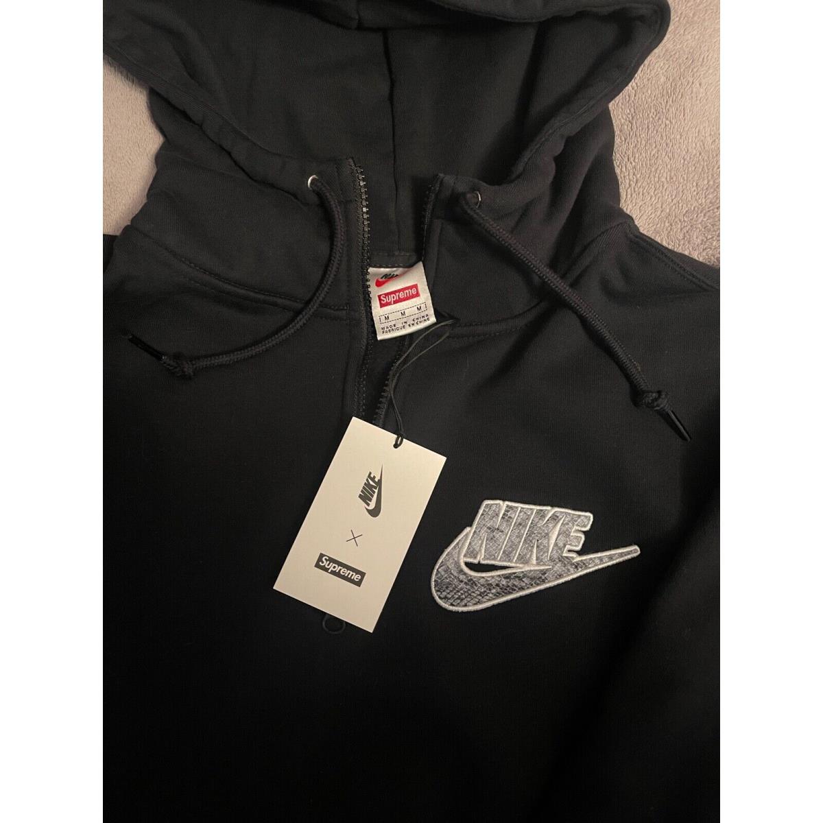 Supreme Nike Half Zip Hooded Sweatshirt Black