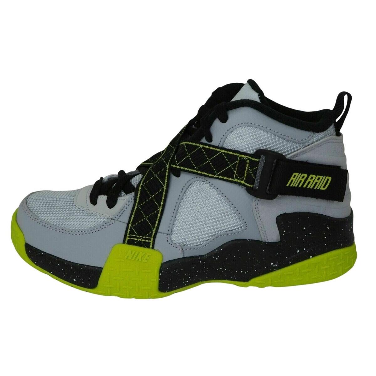 Nike Air Raid GS Boys Shoes Basketball 644412 002 Sneakers Wolf Grey Leather 5.5 - Gray