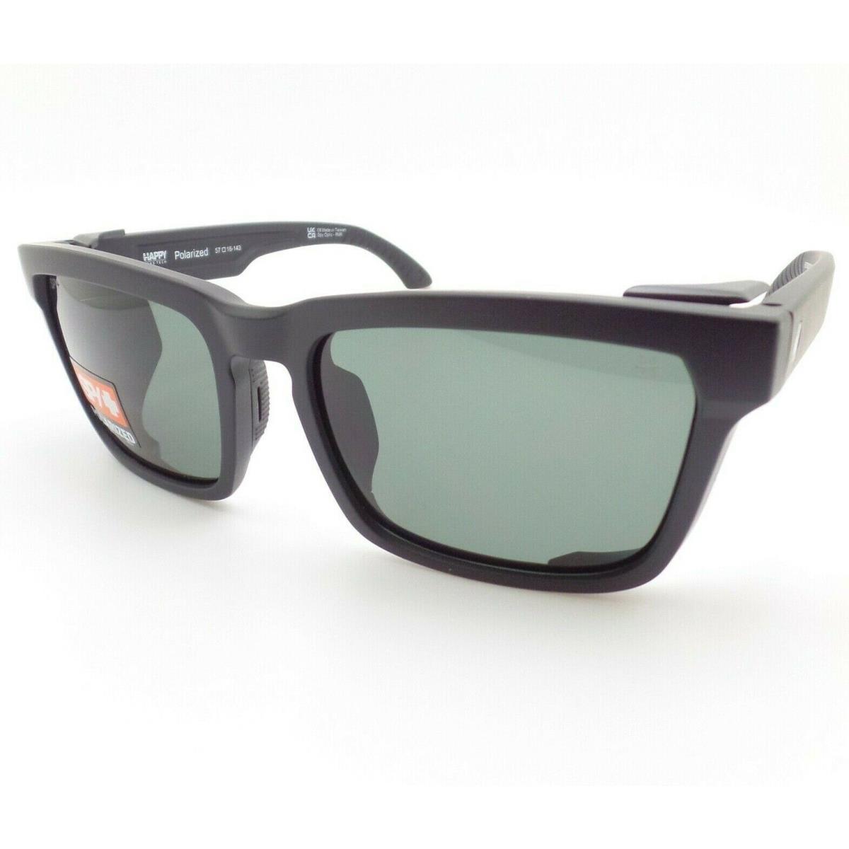 Spy Optics Helm Tech Soft Matte Black Grey Green Polarized Sunglasses