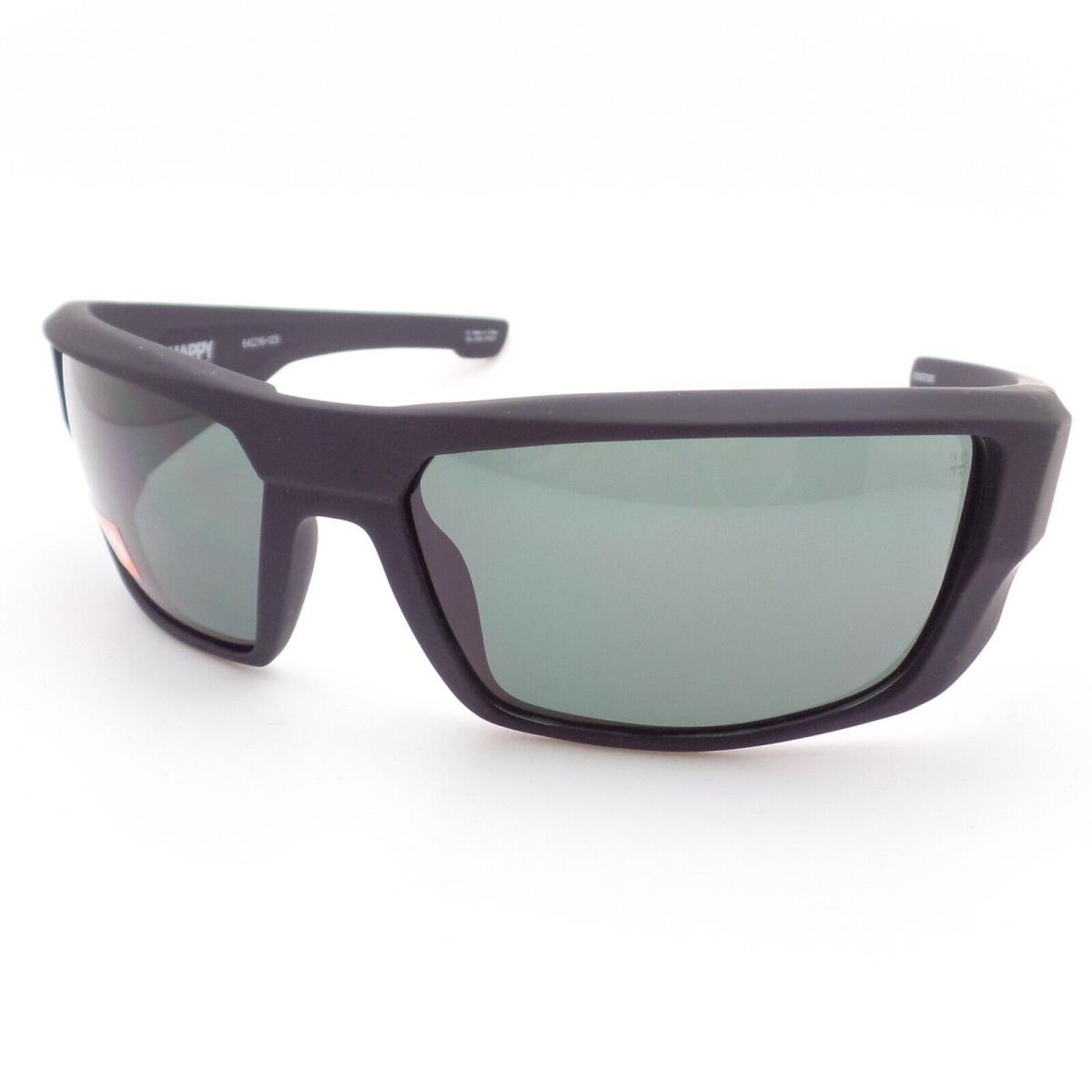 Spy Optics Dirk Soft Matte Black Grey Green Sunglasses