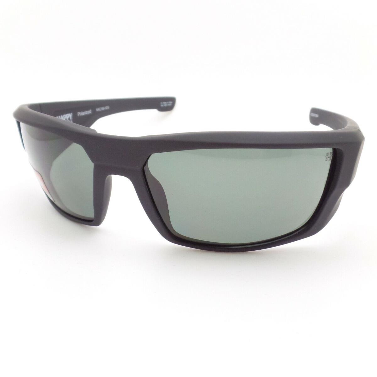 Spy Optics Dirk Soft Matte Black Grey Green Polarized Sunglasses