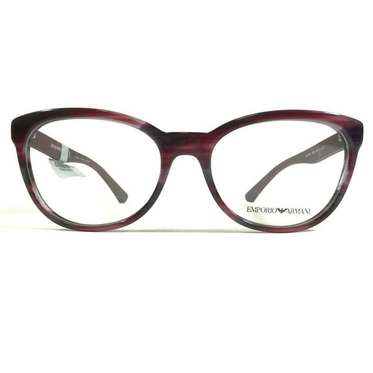 Emporio Armani EA3105 5389 Eyeglasses Frames Purple Horn Cat Eye 54-18-140