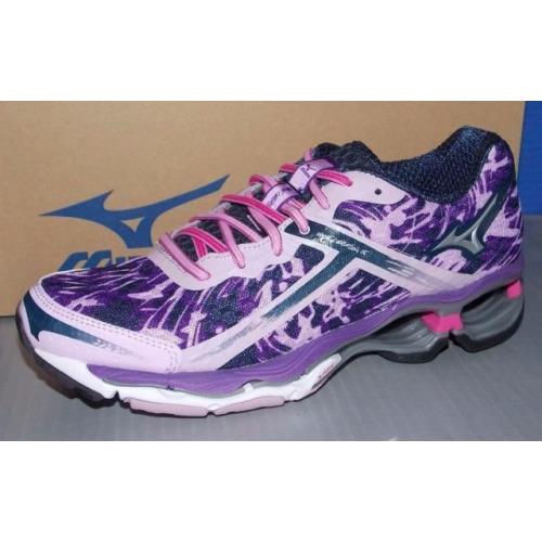 Mizuno Wave Creation 15 Women`s Running Training Shoes Purple Pink Size 11 - Purple